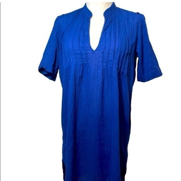 Lauren Ralph Lauren dress woman’s cotton Blue casual VNeck size XSmall - Picture 15 of 15